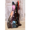 KOLOROWY Pies Buldog - GRAFFITI - NOWOCZESNA FIGURA - Dekoracja Prezent
