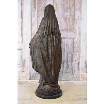 Maryja Matka Boża Madonna - Figura z Brązu Rzeźba - Dekoracja Ozdoba