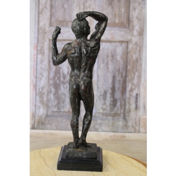 Auguste Rodin Adam - Posąg Akt Mężczyzny - Sygn - Rzeźba Figura z Brązu