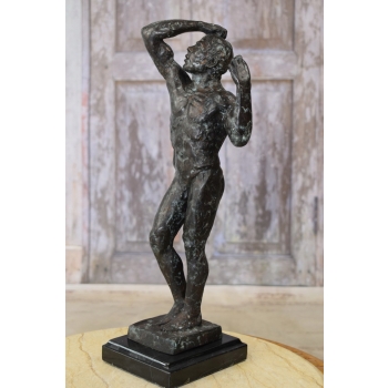 Auguste Rodin Adam - Posąg Akt Mężczyzny - Sygn - Rzeźba Figura z Brązu