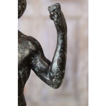 Auguste Rodin Adam - Posąg Akt Mężczyzny - Sygn - Rzeźba Figura z Brązu
