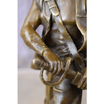 Pirat Kapitan Żeglarz - Skarb - Figura z Brązu Rzeźba - Dekoracja