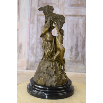 Prometeusz na Skale z Orłem - Mitologiczny Posąg - Figura z Brązu - Rzeźba