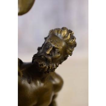Prometeusz na Skale z Orłem - Mitologiczny Posąg - Figura z Brązu - Rzeźba