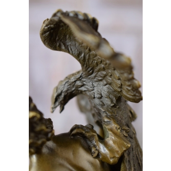 Prometeusz na Skale z Orłem - Mitologiczny Posąg - Figura z Brązu - Rzeźba