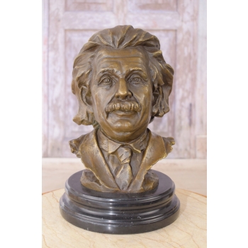 Albert Einstein Popiersie - Fizyk - Figura z Brązu - Dekoracja Prezent