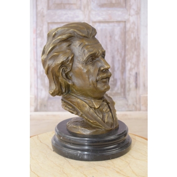 Albert Einstein Popiersie - Fizyk - Figura z Brązu - Dekoracja Prezent