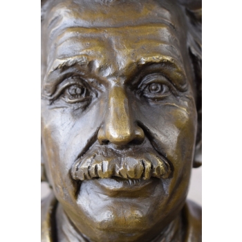Albert Einstein Popiersie - Fizyk - Figura z Brązu - Dekoracja Prezent