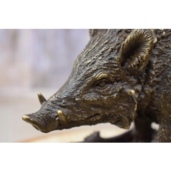 Dzik - Posąg Dzika - Odyniec - Figura z Brązu - Dekoracja