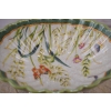 Patera Łabędzie - Porcelana Biała - Kwiaty - Porcelana + Brąz