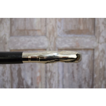 Laska Spacerowa Srebrna - Wygodna Stabilna - Żaba - Aluminium Drewno