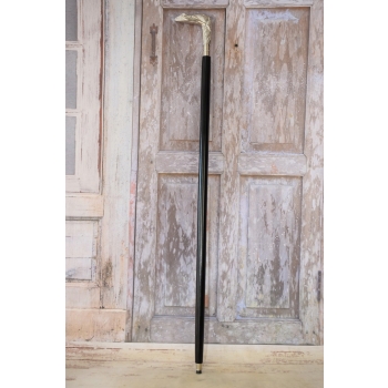 Laska Spacerowa Srebrna - Wygodna Stabilna - Żaba - Aluminium Drewno