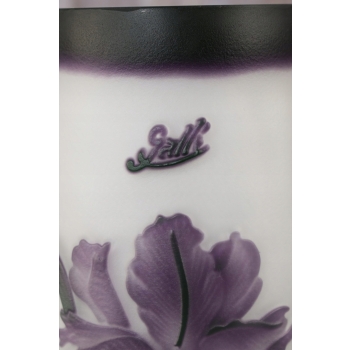 Wazon Emile Galle Style - Grube Szkło - Rośliny - Sygnowany Prezent