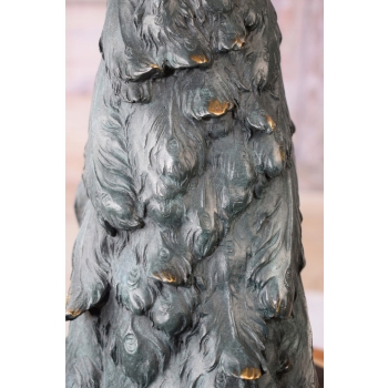 Dostojny Paw - Ptak - Figura z Brązu Rzeźba - Syg Milo Dekoracja Prezent