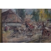 Wojciech Kossak - Wesele Krakowskie - Polski Stary Obraz Olejny 127x89cm