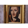 Tamara De Łempicka - Portret Kobiety - Art Deco - Stary Obraz Olejny