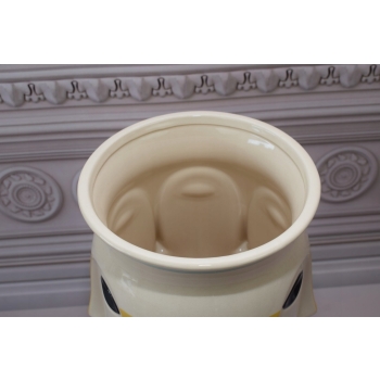 Porcelanowy Wazon Vallauris 1960 - Twarz Buzia Abstrakcja Unikat z Francji