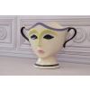 Porcelanowy Wazon Vallauris 1960 - Twarz Buzia Abstrakcja Unikat z Francji