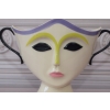 Porcelanowy Wazon Vallauris 1960 - Twarz Buzia Abstrakcja Unikat z Francji