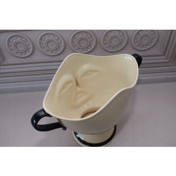 Porcelanowy Wazon Vallauris 1960 - Twarz Buzia Abstrakcja Unikat z Francji