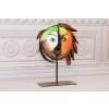 Kolorowa Twarz Buzia - Metalowa Figura Abstrakcja Naum Gabo - Dekoracja