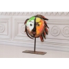 Kolorowa Twarz Buzia - Metalowa Figura Abstrakcja Naum Gabo - Dekoracja