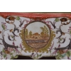 Szkatuła Bomboniera - Porcelana + Brąz - Wieś