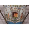 PORCELANOWA MISA WAZA - Niebieska - Porcelana + Brąz - Prezent