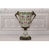 PORCELANOWA MISA WAZA - Kwiaty - Porcelana + Brąz - Prezent