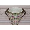 PORCELANOWA MISA WAZA - Kwiaty - Porcelana + Brąz - Prezent