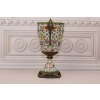 PORCELANOWA MISA WAZA - Kwiaty - Porcelana + Brąz - Prezent