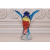 Szkło Murano Style - Kolorowy Koliber - Ptak - Figura