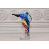 Szkło Murano Style - Kolorowy Koliber - Ptak - Figura