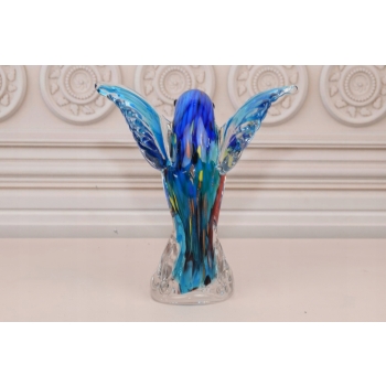 Szkło Murano Style - Kolorowy Koliber - Ptak - Figura