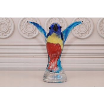 Szkło Murano Style - Kolorowy Koliber - Ptak - Figura