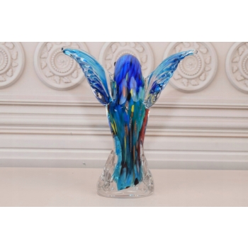 Szkło Murano Style - Kolorowy Koliber - Ptak - Figura