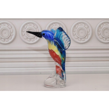 Szkło Murano Style - Kolorowy Koliber - Ptak - Figura