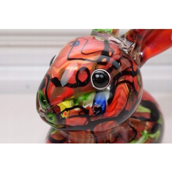 Szkło Murano Style - Kolorowy Królik Zając - Figura