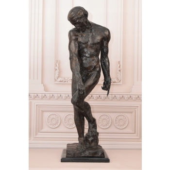 Auguste Rodin Adam - Posąg Akt Mężczyzny - Sygn - Rzeźba Figura z Brązu