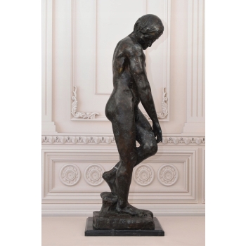 Auguste Rodin Adam - Posąg Akt Mężczyzny - Sygn - Rzeźba Figura z Brązu