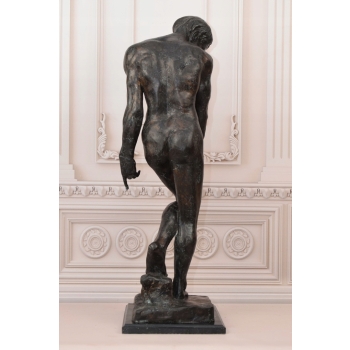 Auguste Rodin Adam - Posąg Akt Mężczyzny - Sygn - Rzeźba Figura z Brązu