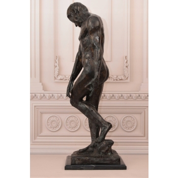 Auguste Rodin Adam - Posąg Akt Mężczyzny - Sygn - Rzeźba Figura z Brązu