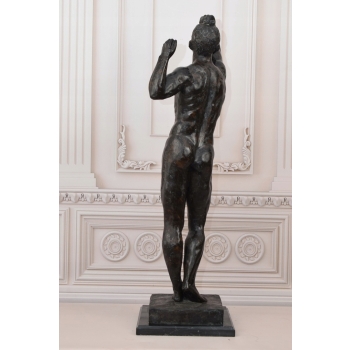 Auguste Rodin Adam - Posąg Akt Mężczyzny - Sygn 1876 Rzeźba Figura z Brązu