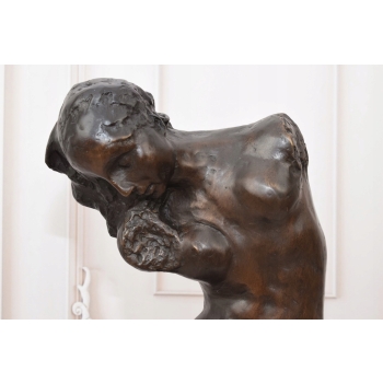 Auguste Rodin Ewa - Posąg Akt Kobiety - Sygn - Rzeźba Figura z Brązu