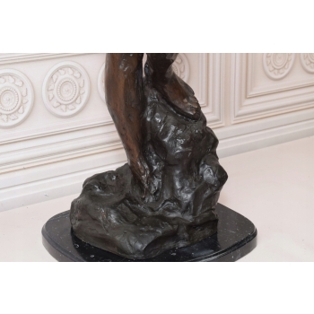 Auguste Rodin Ewa - Posąg Akt Kobiety - Sygn - Rzeźba Figura z Brązu