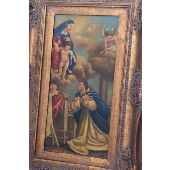 Święty Obraz Na Płotnie - Święta Scena Biblia - Złota Rama