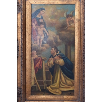 Święty Obraz Na Płotnie - Święta Scena Biblia - Złota Rama