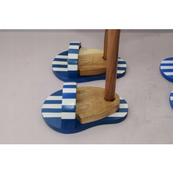 Drewno Teakowe Teak Rodzina Kaczek Kaczki Kaczka - Figura Rękodzieło