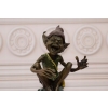 ŚMIESZNY GNOM SKRZAT GOBLIN - figura z brązu