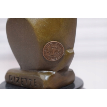 Nowoczesny Królik Zając - Figura z Brązu - Dekoracja Prezent